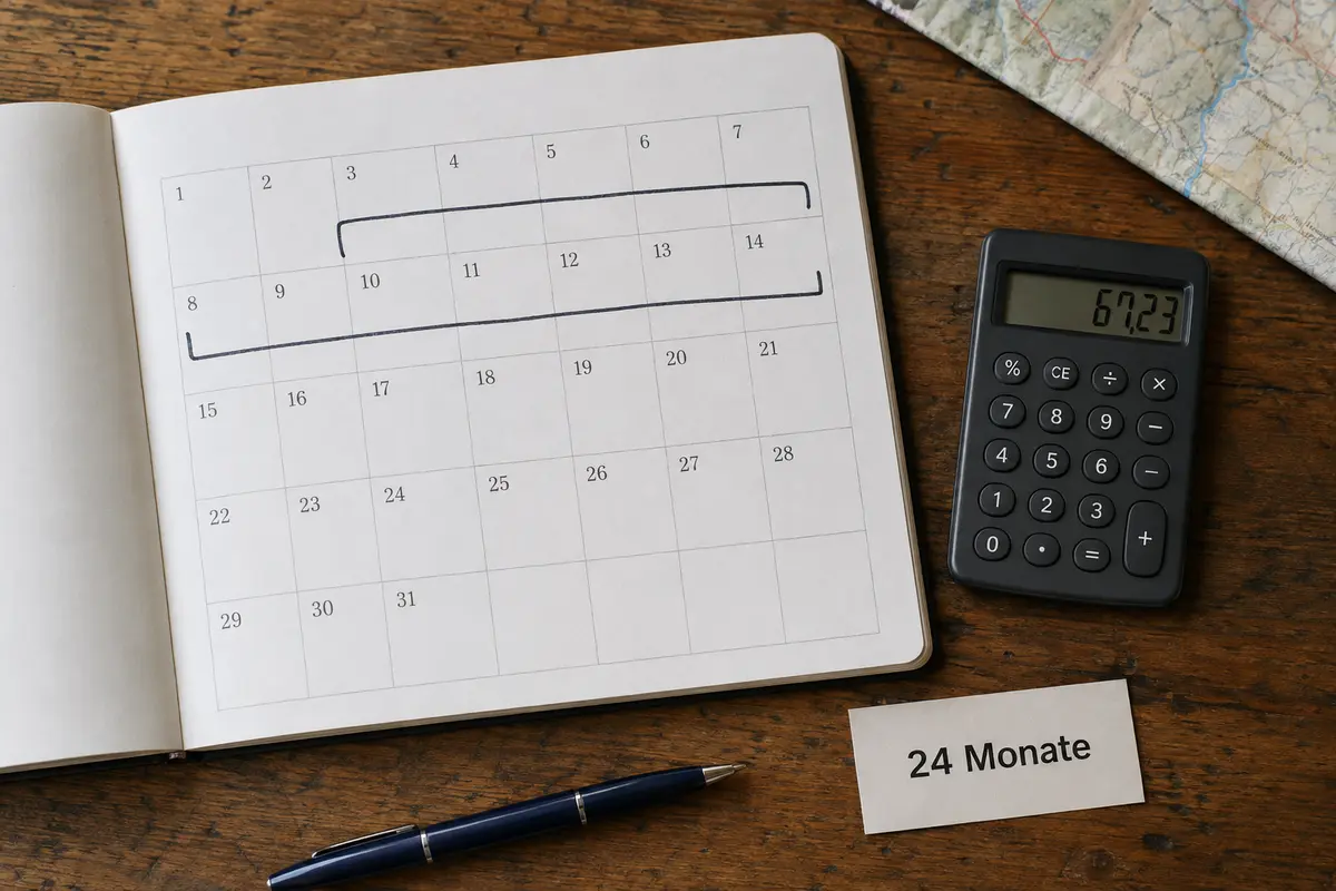 Um caderno e uma calculadora registam o tempo perdido em sucessivas tentativas de ligação