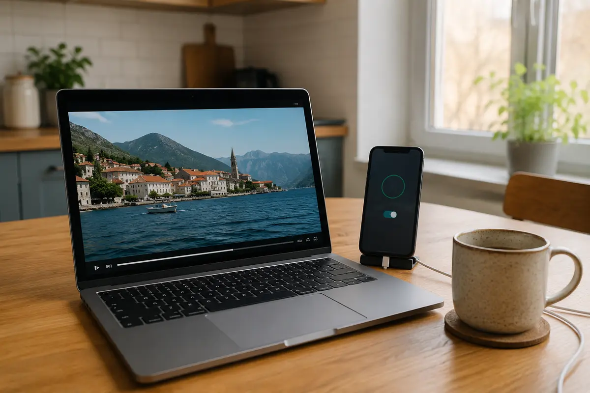 Imagem editorial relacionada a VPN para streaming em vez de privacidade: escolha pelo vídeo que abre, não pela política de logs