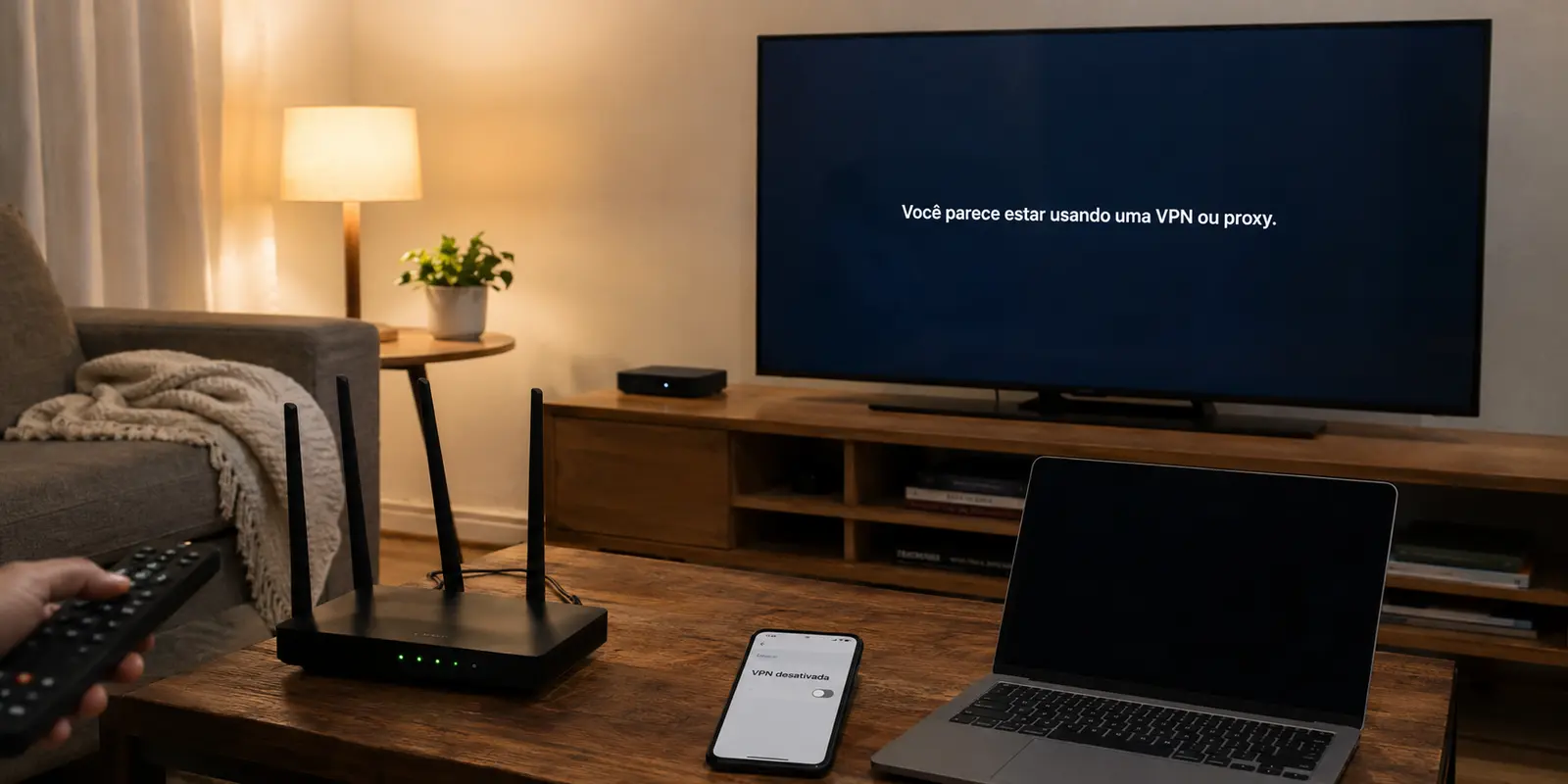 Erro de proxy no streaming: antes de trocar de VPN, faça um teste com ele desligado