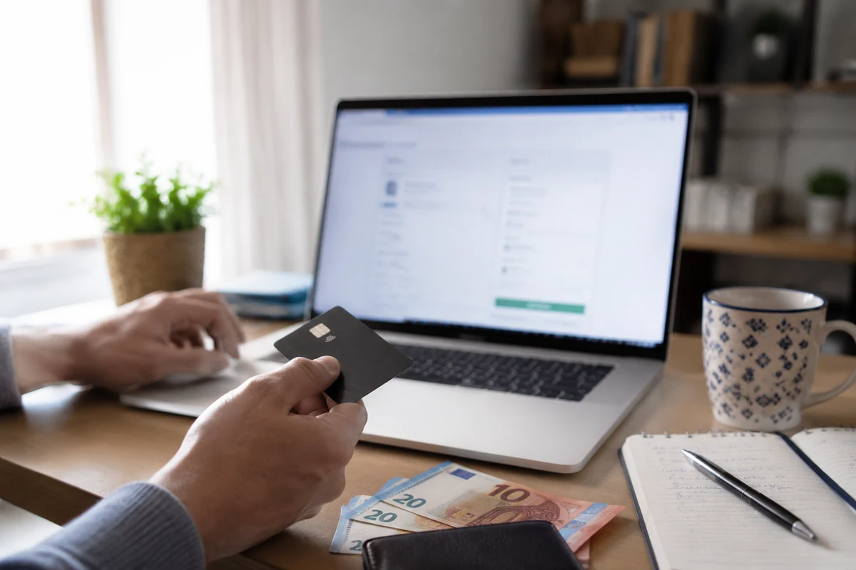 Imagem editorial relacionada a VPN para pagar em euros em Portugal: ela pode mudar a moeda do site, mas não elimina as taxas do seu cartão