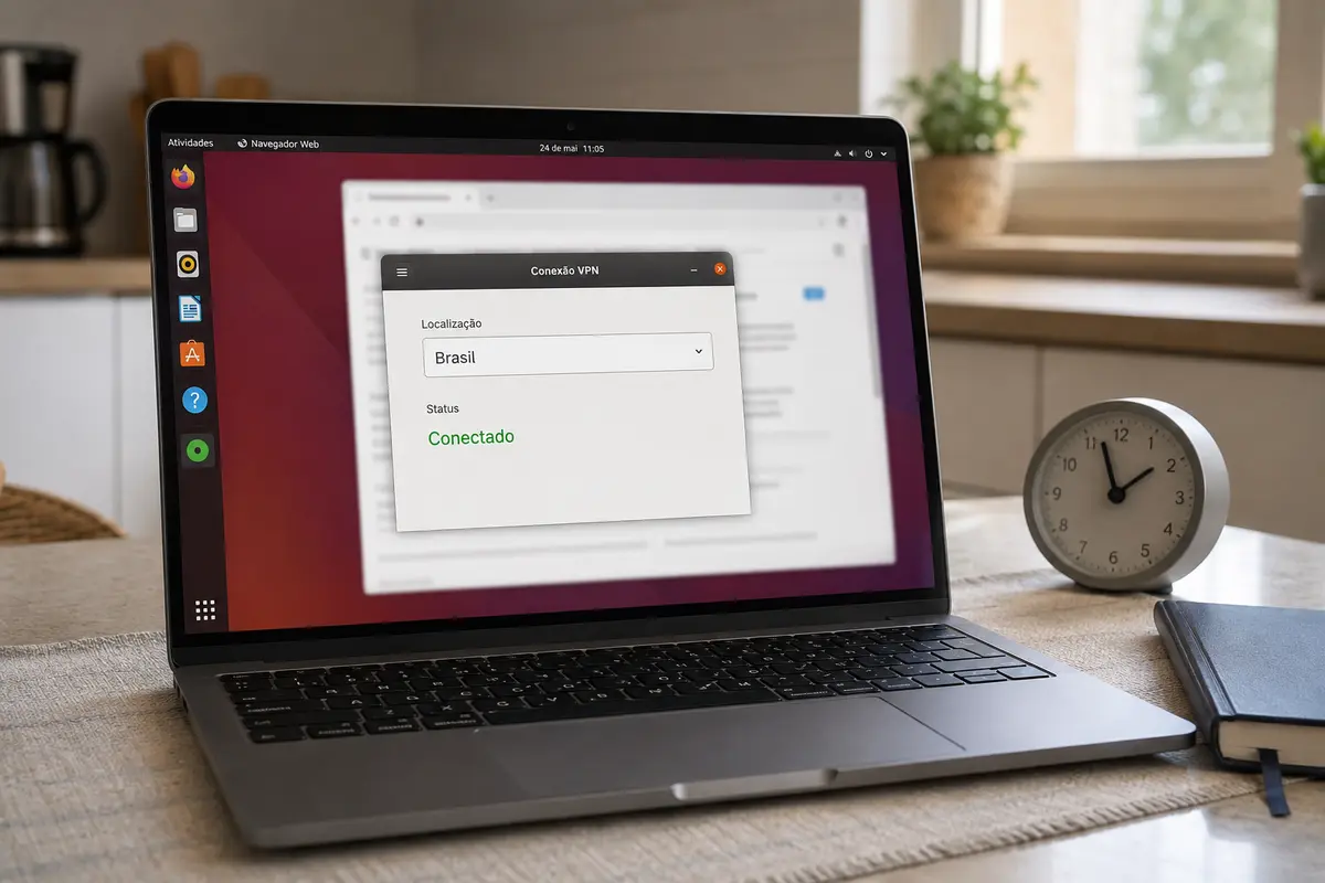 Imagem editorial relacionada a VPN com servidor brasileiro no Ubuntu: o melhor é o app que trata Linux como produto, não como configuração manual